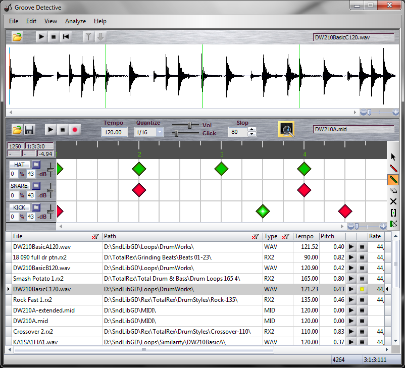 Groove Detective Screen